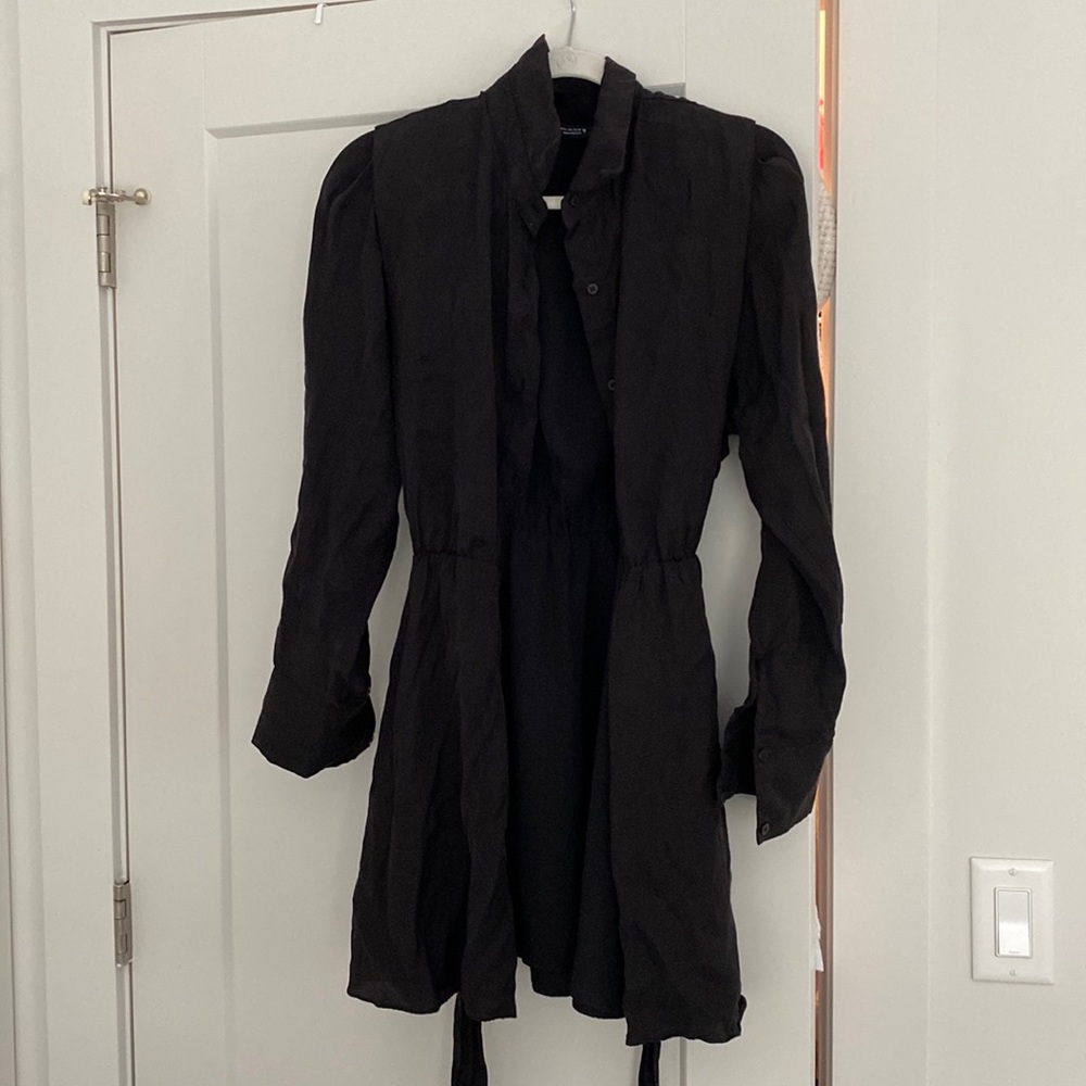 Black Zara Tie Dress